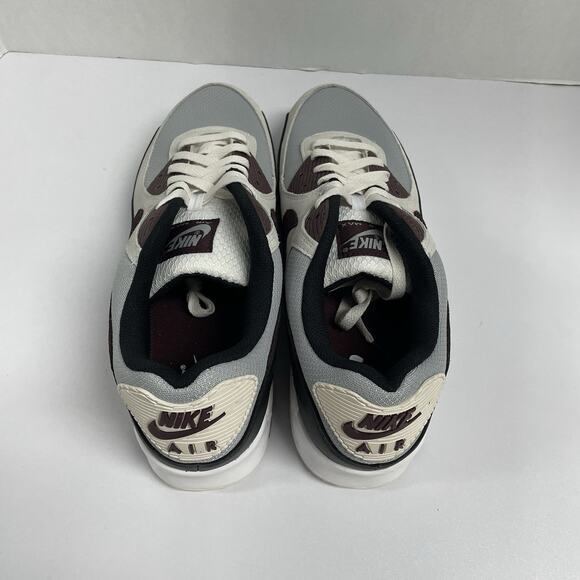 Nike Air Max 90 Burgundy Crush DQ4071 004 Size 15 Men White Grey Red Black Shoe